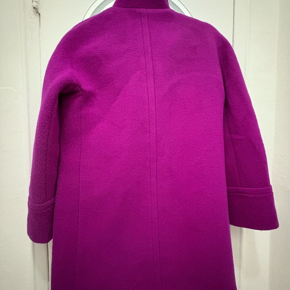 J. Crew Fuchsia Wool Pea Coat - Picture 3 of 5